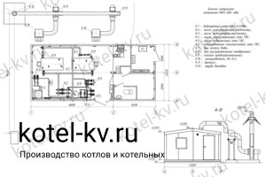 Блочно модульная котельная 600 кВт с ГВС без резерва